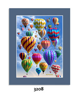Ballons 3D Mini-Poster
