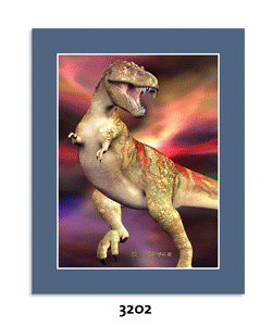 T-Rex 3D Mini-Poster