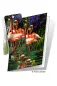 Preview: 3D Grußkarte Flamingos