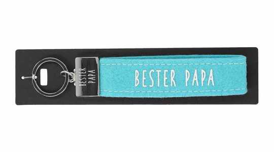 Glücksfilz Schlüsselband Bester Papa
