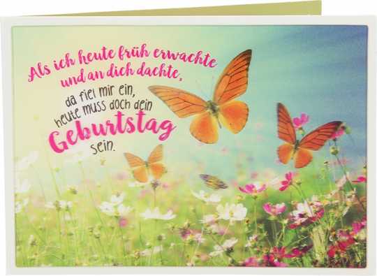 Als ich heute früh erwachte und an...