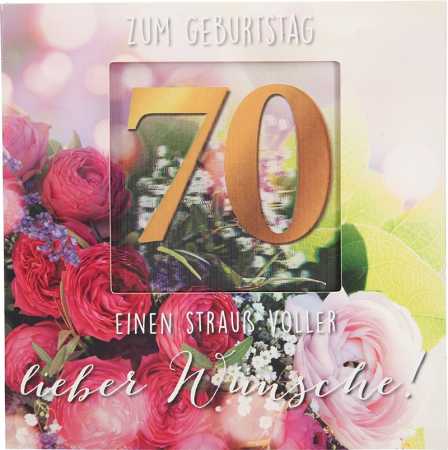 Zum Geburtstag 70 Einen Strauß voller...