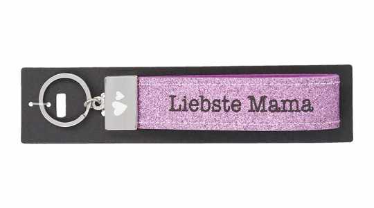 Glücksfilz Schlüsselband Liebste Mama