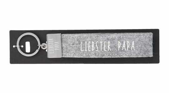 Glücksfilz Schlüsselband Liebster Papa