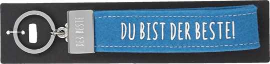 Glücksfilz Schlüsselband Du bist der Beste!
