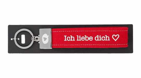 Glücksfilz Schlüsselband Ich liebe dich