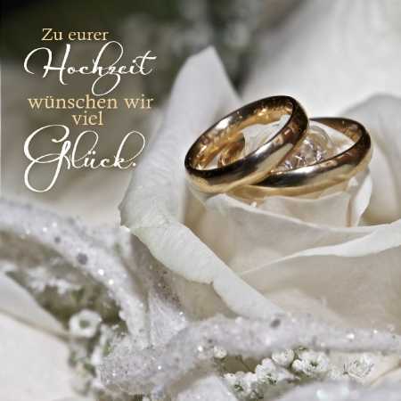 Zu eurer Hochzeit wünschen wir viel Glück