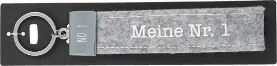 Glücksfilz Schlüsselband Meine Nr. 1