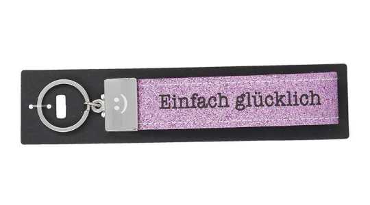 Glücksfilz Schlüsselband Einfach glücklich