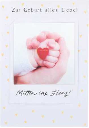 Zur Geburt alles Liebe! Mitten ins Herz!