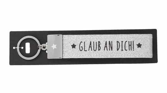 Glücksfilz Schlüsselband Glaub an dich!
