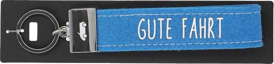 Glücksfilz Schlüsselband Gute Fahrt