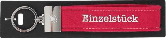 Glücksfilz Schlüsselband Einzelstück