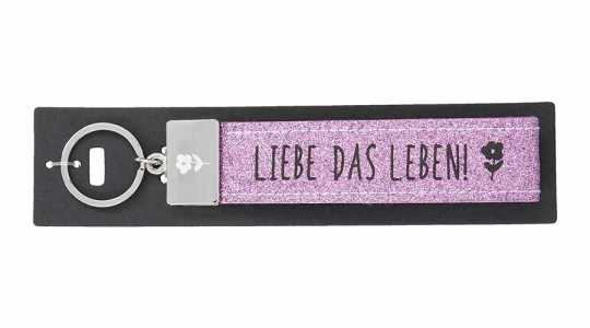 Glücksfilz Schlüsselband Liebe das Leben