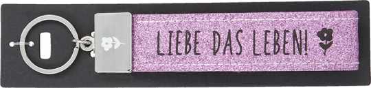 Glücksfilz Schlüsselband Liebe das Leben