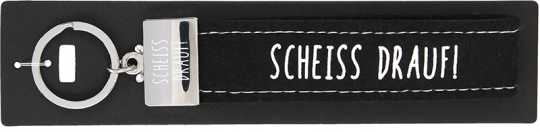 Glücksfilz Schlüsselband SCHEISS DRAUF!