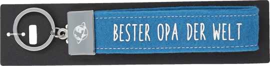 Glücksfilz Schlüsselband Bester Opa der Welt