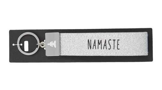 Glücksfilz Schlüsselband Namaste