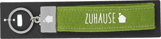 Glücksfilz Schlüsselband Zuhause