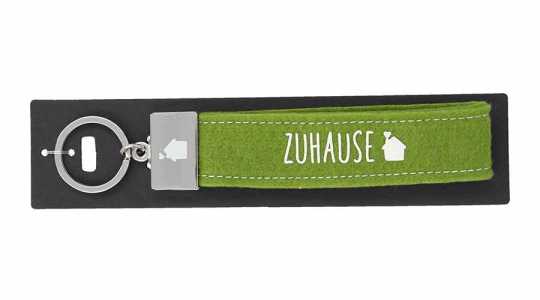 Glücksfilz Schlüsselband Zuhause