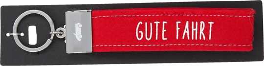 Glücksfilz Schlüsselband Gute Fahrt
