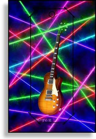 3D Grußkarte Gitarren