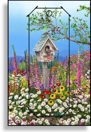 3D Grußkarte Vogelhaus