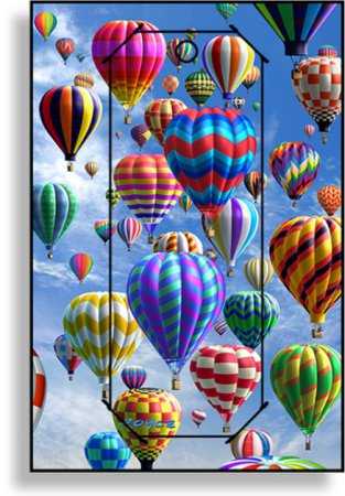 3D Grußkarte Ballons