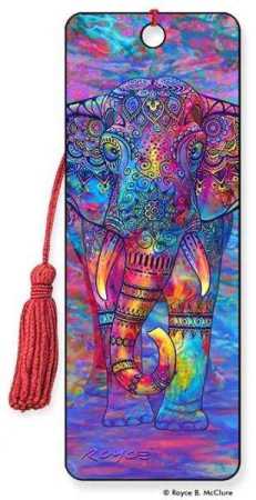 3D Lesezeichen Bohemian Elephant