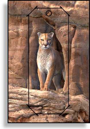 3D Grußkarte Puma