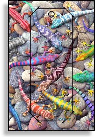 3D Grußkarte Salamander