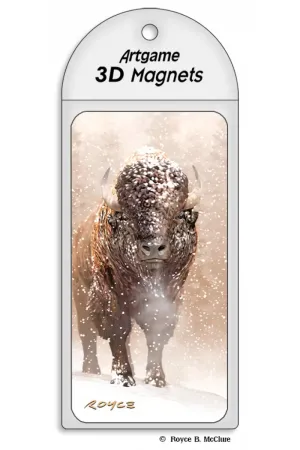 3D Magnet Bison