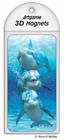 3D Magnet Delphin Trio