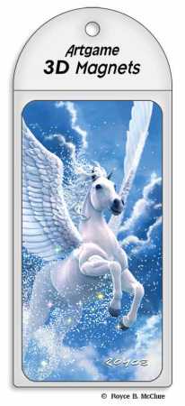 3D Magnet Blue Pegasus