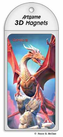 3D Magnet Roter Drache