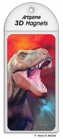3D Magnet Red Rex