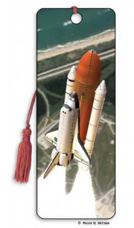3D Lesezeichen Space Shuttle Blast Off