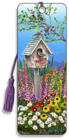 3D Lesezeichen Vogelhaus