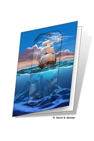 3D Grußkarte Segelschiff