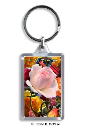 Schlüsselanhänger Rose