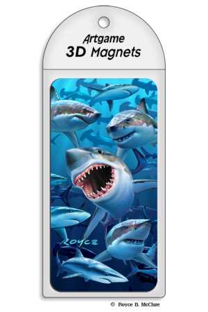 3D Magnet Haie
