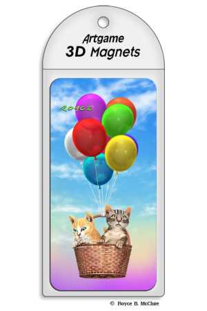 3D Magnet Kitty Up