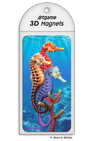 3D Magnet Seepferdchen B