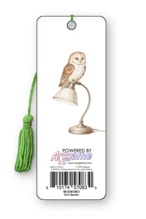 3D Lesezeichen Owl Books Back
