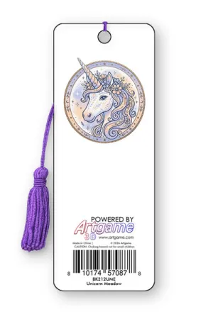 3D Lesezeichen Unicorn Meadow Back