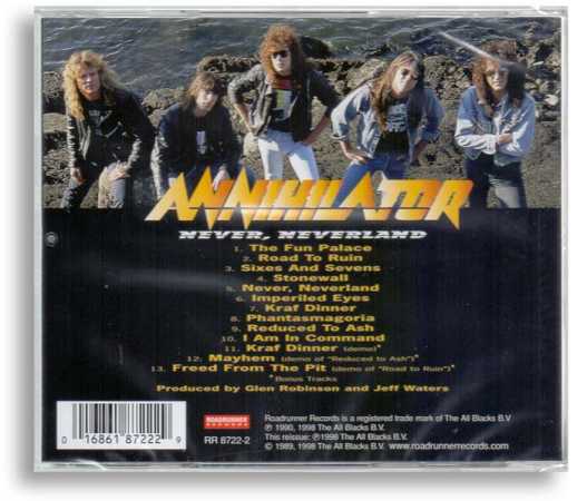 Annihilator - Never Neverland - Rückseite