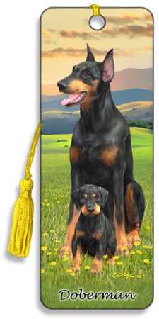 3D Lesezeichen Doberman 2