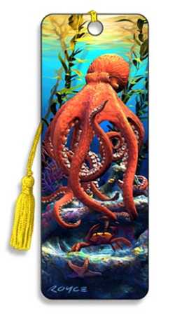 3D Lesezeichen Big Bad Octopus