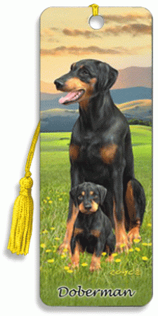3D Lesezeichen Doberman
