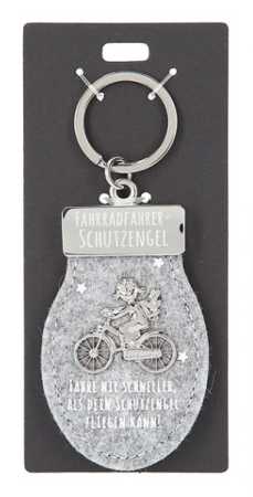 Schutzengel Schlüsselanhänger Fahrradfahrer